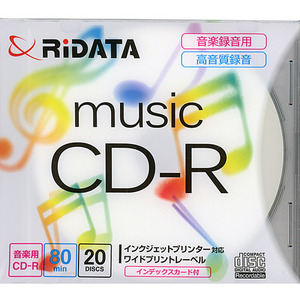 RiTEK music for CD-R CDRMU80.20PC 20 sheets [ control :1000025379]