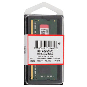 [.. packet correspondence ]Kingston made KCP432SS6/8 SODIMM DDR4 PC4-25600 8GB [ control :1000026070]