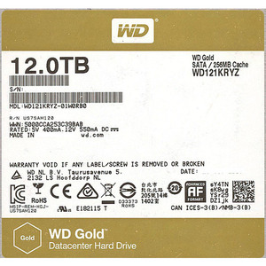 Western Digital製HDD WD121KRYZ-EC 12TB SATA600 7200 [管理:1000026667]