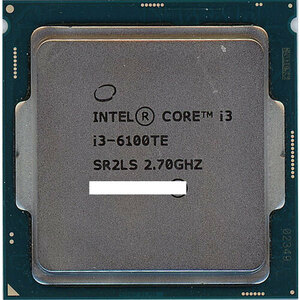 【中古】【ゆうパケット対応】Core i3 6100TE 2.7GHz 4M LGA1151 35W SR2LS [管理:1050011742]