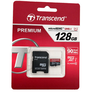 Transcend製 microSDXCメモリーカード TS128GUSDU1 128GB [管理:1000026996]