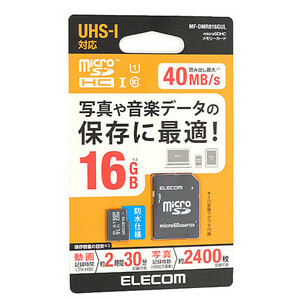 【ゆうパケット対応】ELECOM エレコム microSDHCカード MF-DMR016GUL 16GB 未使用 [管理:1050021449]