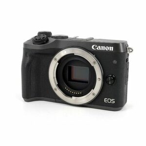 【中古】Canon製 ミラーレス一眼カメラ EOS M6 ボディ ブラック 液晶いたみ [管理:1050022324]