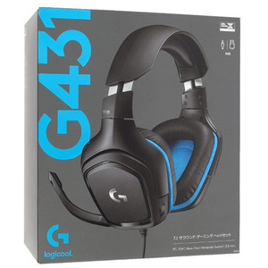 【中古】Logicool ゲーミングヘッドセット 7.1 Surround Gaming Headset G431 ブラック 元箱あり [管理:1050022251]