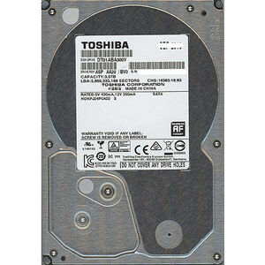 【中古】TOSHIBA製HDD DT01ABA300V 3TB SATA600 5940 7000～8000時間以内 [管理:1050022397]