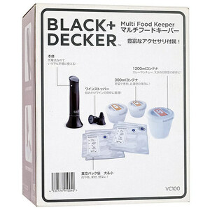 【新品(開封のみ・箱きず・やぶれ)】 BLACK＆DECKER マルチフードキーパー VC100 [管理:1100049187]