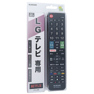 ELECOM エレコム かんたんTVリモコン LG用 ERC-TV02BK-LG ブラック [管理:1100042960]