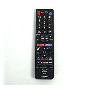 SHARP製 液晶テレビ用リモコン RRMCGB228WJSA(0106380517) [管理:1100045860]