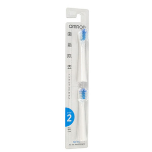 OMRON 音波式電動歯ブラシ用替えブラシ トリプルクリアブラシ 2本入 SB-072 [管理:1100052544]