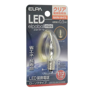 ELPA LED電球 エルパボールmini LDC1CL-G-E12-G306 電球色 [管理:1100050899]