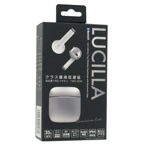LUCILLA Bluetoothイヤホン TWS009SL シルバー [管理:1100051319]