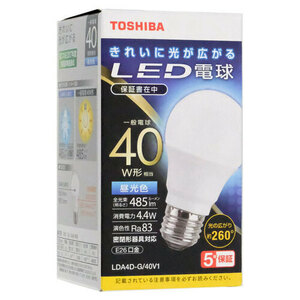 TOSHIBA LED電球 LDA4D-G/40V1 昼光色 [管理:1100051787]