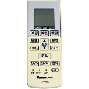 【中古】【ゆうパケット対応】Panasonic エアコンリモコン A75C3777 [管理:1150002234]