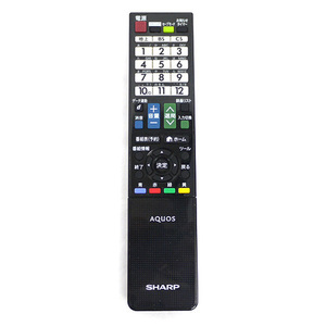 【中古】SHARP製 液晶テレビ用リモコン GB077WJSA [管理:1150002829]