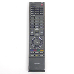 【中古】TOSHIBA製 液晶テレビリモコン CT-90293 電池カバーなし 本体いたみ [管理:1150020922]