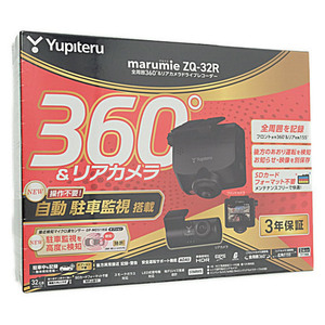 YUPITERU 全周囲360度＆リアカメラドライブレコーダー marumie(マルミエ) ZQ-32R 未使用 [管理:1150024346]