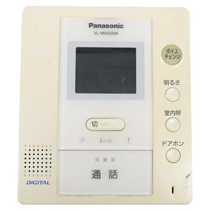 【中古】Panasonic テレビドアホン カラーモニター親機 VL-MW200K 本体のみ 本体いたみ [管理:1150024792]
