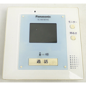 【中古】Panasonic カラーテレビドアホン カラーモニター親機 VL-MV187HC 本体いたみ [管理:1150025718]