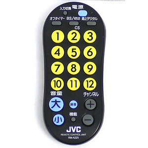 【中古】JVC リモートコントローラー RM-A225-B ブラック [管理:1150014028]