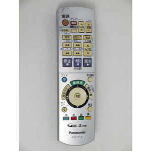 【中古】Panasonic DVDビデオレコーダー用リモコン EUR7658Y70 [管理:1150017204]