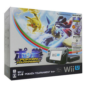 【中古】任天堂 Wii U ポッ拳 POKKEN TOURNAMENT セット kuro 初回特典付き 美品 元箱あり [管理:1350010359]