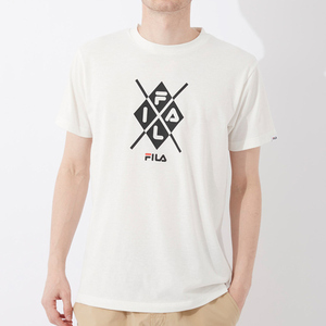 【ゆうパケット対応】FILA フィラ 半袖Tシャツ Lサイズ ホワイト 412-351 [管理:1400000518]