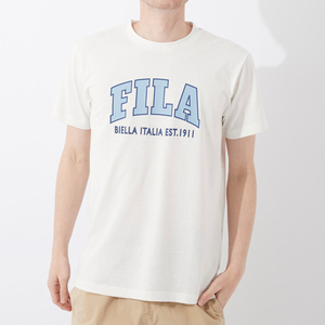 【ゆうパケット対応】FILA フィラ 半袖Tシャツ Mサイズ ホワイト 412-349 [管理:1400000499]