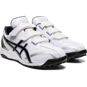 asics アシックス 22.5cm 野球 ベースボール トレーニングシューズ NEOREVIVE TR 2 1123A015 ホワイト/ネイビー [管理:1400001338]