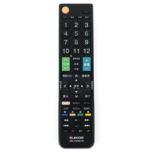 【中古】ELECOM エレコム かんたんTV用リモコン 東芝用 ERC-TV01BK-TO [管理:1150024982]