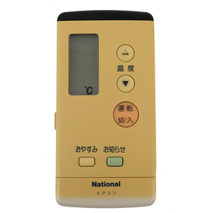 【中古】【ゆうパケット対応】National エアコンリモコン A75C2007 [管理:1150025446]