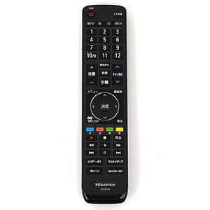 【中古】ハイセンス 液晶テレビ用リモコン EN3M39 訳あり [管理:1150025661]