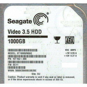 SEAGATE製HDD ST1000VM002 1TB SATA300 5900 [管理:20343865]