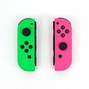 【中古】【ゆうパケット対応】任天堂 Joy-Con (L)/(R) ネオングリーン/ネオンピンク HAC-A-JAFAA 本体のみ [管理:1350008856]