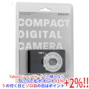 KEIYO コンパクトデジタルカメラ AN-DC001(BK) ブラック [管理:1000026441]