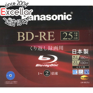 Panasonic video recording for Blue-ray disk LM-BE25J BD-RE 2 speed 1 sheets [ control :1000027211]