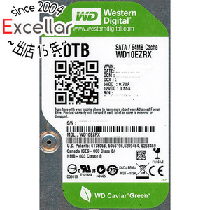 【中古】Western Digital製HDD WD10EZRX 1TB SATA600 11000～12000時間以内 [管理:1050022574]