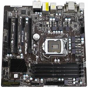 【中古】ASRock製 MicroATXマザーボード H77 Pro4-M LGA1155 [管理:1050001539]