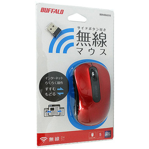 BUFFALO バッファロー BlueLEDマウス BSMBW310RD レッド ワイヤレス マウス [管理:1000023110]