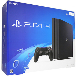 【中古】SONY プレイステーション4 Pro 1TB ブラック CUH-7000BB01 元箱あり [管理:1350002760]