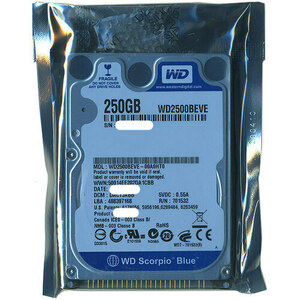 WesternDigital HDD 2.5inch WD2500BEVE 250GB 9.5mm [管理:1000008748]