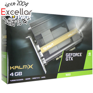 【中古】PALIT GeForce GTX1650 KalmX 4GB NE5165001BG1-1170H PCIExp 4GB 元箱あり [管理:1050018301]