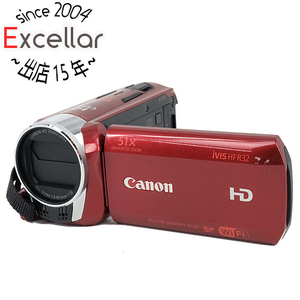 【中古】Canon製 デジタルビデオカメラ iVIS HF R32 レッド [管理:1050022685]