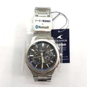 【中古】CASIO OCEANUS OCW-S5000MB-1AJF ソーラー カシオ[240091344682]