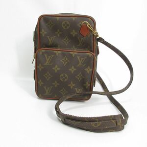 良品 Louis Vuitton ルイヴィトン ミニアマゾン モノグラム ショルダーバッグ M45238 茶 ブラウン 303