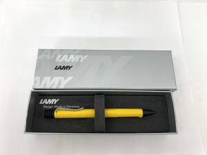 7930　中古　LAMY　ラミー　サファリ　ボールペン　筆記具　ステーショナリー　ドイツ　高級　おしゃれ　油性　イエロー　汚れあり　箱