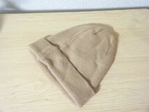 ∵ SHIGEMATSU ∵ メンズ・レディース　ベージュ色　ニット帽　サイズ５７cm〜５９cm　キャップ　帽子　コットン帽_画像6