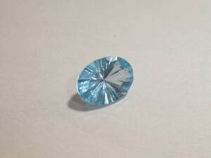 レア!綺麗!ブルートパーズbluetopaz 極上宝飾用カットルース 1.1ct 未使用　1　天然石カラーパワーストーン色々まとめて同梱可能 124-7