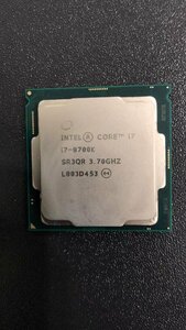 CPU インテル Intel Core I7-8700K プロセッサー 中古 動作未確認 ジャンク品 -9536