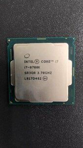 CPU インテル Intel Core I7-8700K プロセッサー 中古 動作未確認 ジャンク品 -8833