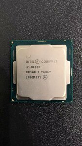 CPU インテル Intel Core I7-8700K プロセッサー 中古 動作未確認 ジャンク品 -9522